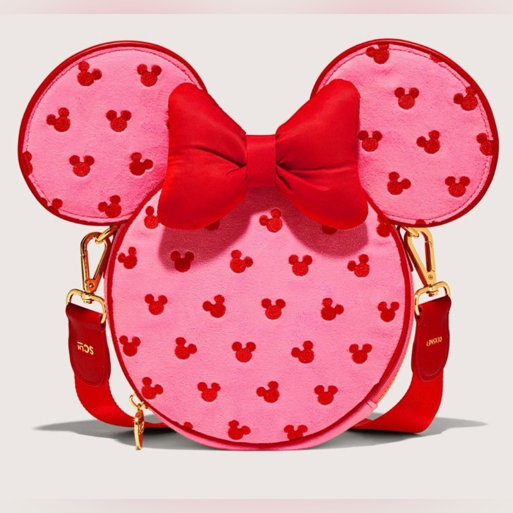Disney Stoney Clover Lane Disney Valentine's Day Pink Minnie Mouse Crossbody Bag